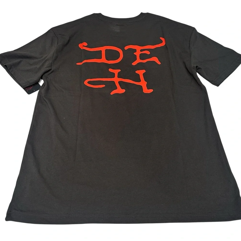 Ed Hardy Men's Short Sleeve T-Shirt Tiger charcoal ‎ Size L NWT